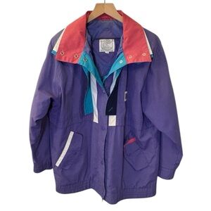 Vintage Be in the Current Seen Women's Purple Pink Ski & Snow Jacket Medium